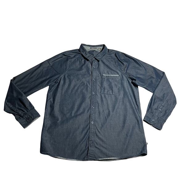 Toad & Co Men's Chambray Button Up Shirt Size X-Large Lightweight Casual - Picture 1 of 7